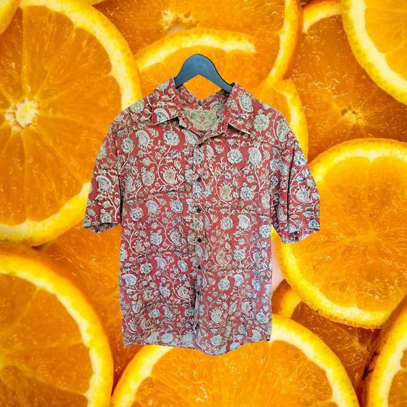 Other - Polo Jean Company Red Hawaiian Shirt Size Large